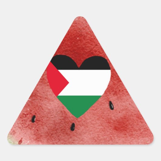 スイカのシール1 1/2 （20枚） 三角形シール (正面)