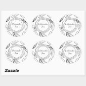 スイカのジャムスケッチラモダンベル ラウンドシール (シート)