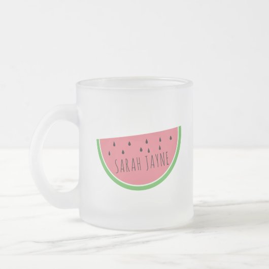 スイカのジュースになる可能性がある フロストグラスマグカップ (左)