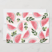 スイカのスイート セレブレーション 誕生日写真 招待状 (裏面)