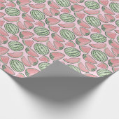 スイカのスケッチパターン ラッピングペーパー (角)