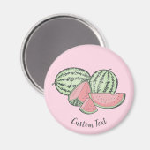 スイカのスケッチ マグネット (正面/裏面)