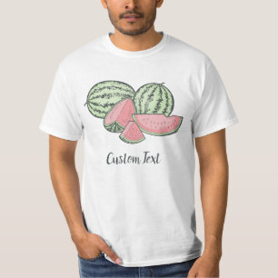 スイカのスケッチ Tシャツ