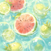 スイカのスプラッシュ シール (正面)