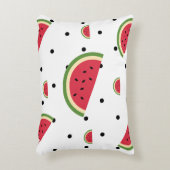 スイカのスライスパターン | サマーピクニック&パトリオット アクセントクッション (正面(垂直))