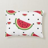 スイカのスライスパターン | サマーピクニック&パトリオット アクセントクッション (裏面)