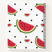 スイカのスライス模様 | 夏のピクニック & 愛国 ノートブック (裏面)