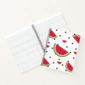スイカのスライス模様 | 夏のピクニック & 愛国 ノートブック (内部)