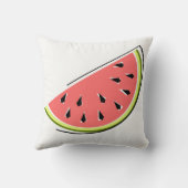 スイカのスライス角 クッション (裏面)