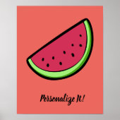 スイカのスライス ポスター (正面)