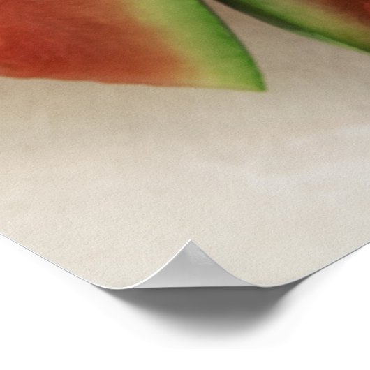 スイカのスライス ポスター (角)