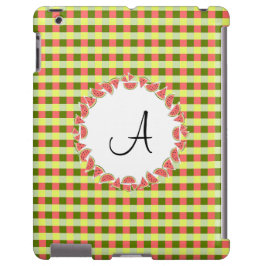 スイカのチェック'モノグラム' iPadケース iPhone 13ケース