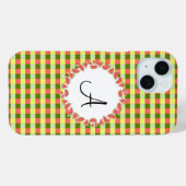 スイカのチェック'モノグラム' iPhoneケース Case-Mate iPhoneケース (裏面 (横))