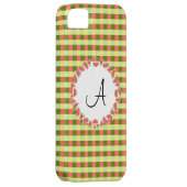 スイカのチェック'モノグラム' iPhone 5ケース Case-Mate iPhoneケース (裏面/右)