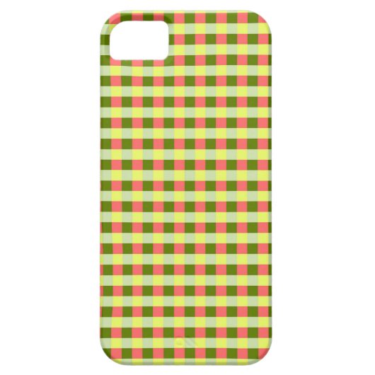 スイカのチェックiPhoneケース Case-Mate iPhoneケース (裏面)