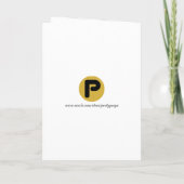スイカのチュチュを着たアフリカ系アメリカ人女子の誕生日パーティー 招待状 (裏面)