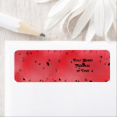 スイカのテクスチャ背景 ラベル (インサイチュ)