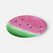 スイカのデザインのパーティー ペーパープレート (アングル)