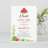 スイカのバビシャワー招待状 招待状 (スタンド正面)