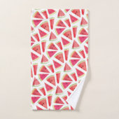 スイカのパターン作成2 バスタオルセット (ハンドタオル)