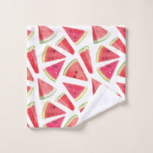 スイカのパターン作成2 バスタオルセット (ウォッシュタオル)