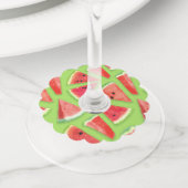 スイカのパターン作成3 ワイングラスタグ (クローズアップ)