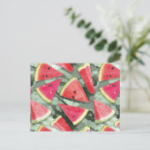 スイカのパターン作成4 シーズンポストカード (スタンド正面)