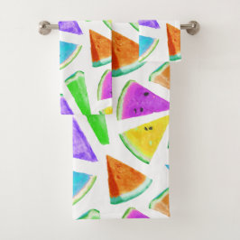 スイカのパターン作成6 バスタオルセット