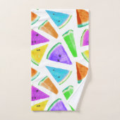 スイカのパターン作成6 バスタオルセット (ハンドタオル)