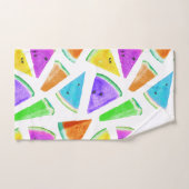 スイカのパターン作成6 バスタオルセット (ハンドタオル)