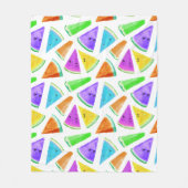 スイカのパターン作成6 フリースブランケット (正面)