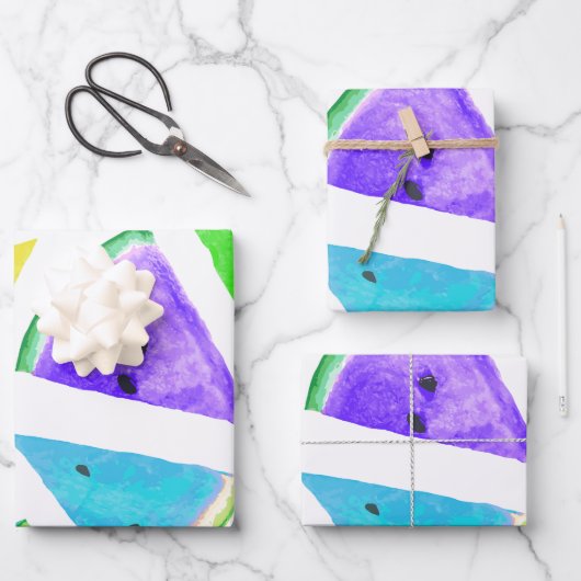 スイカのパターン作成6 ラッピングペーパーシート (正面)