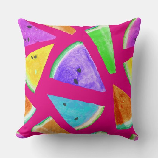 スイカのパターン作成9 クッション (正面)