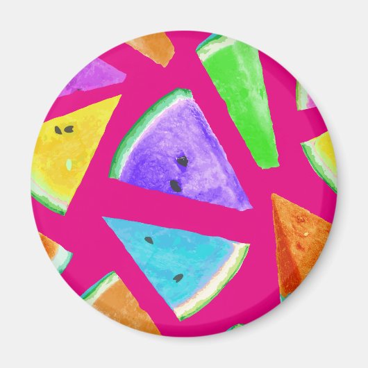 スイカのパターン作成9 マグネット (正面)