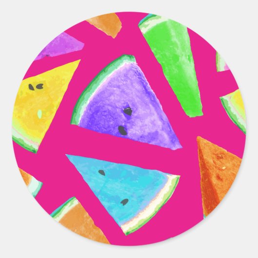 スイカのパターン作成9 ラウンドシール (正面)