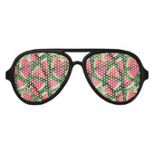 スイカのパターン作成 アビエーターサングラス (正面)