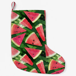 スイカのパターン作成 スモールクリスマスストッキング