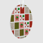 スイカのパッチワーク オーナメント (正面)