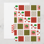 スイカのパッチワーク シーズンカード (正面/裏面)