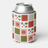 スイカのパッチワーク 缶クーラー (缶裏面)