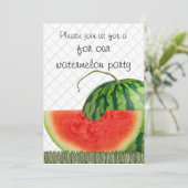 スイカのパーティーの招待 招待状 (スタンド正面)