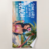 スイカのピンクのソベット | 熱帯の夏 ビーチタオル (正面)