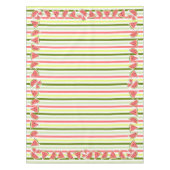 スイカのピースストライプズシンテーブルクロス テーブルクロス (正面)