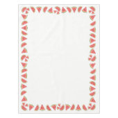 スイカのピース縁ど テーブルクロス (正面)