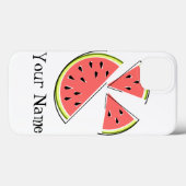 スイカのピース「名前」のiPadケース Case-Mate iPhoneケース (裏面 (横))