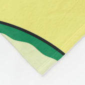 スイカのピース：夏の黄色のパターン フリースブランケット (角)