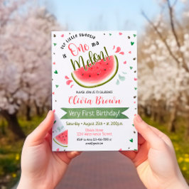 スイカのファーストバースデー ワン インナー メロン 招待状