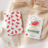 スイカのファーストバースデー ワン インナー メロン 招待状