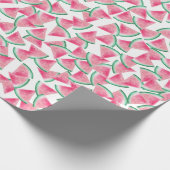 スイカのフルーツの夏の誕生日 ラッピングペーパー (角)