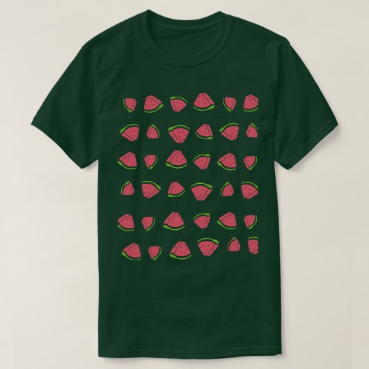 スイカのフルーツスライス Tシャツ (デザイン正面)